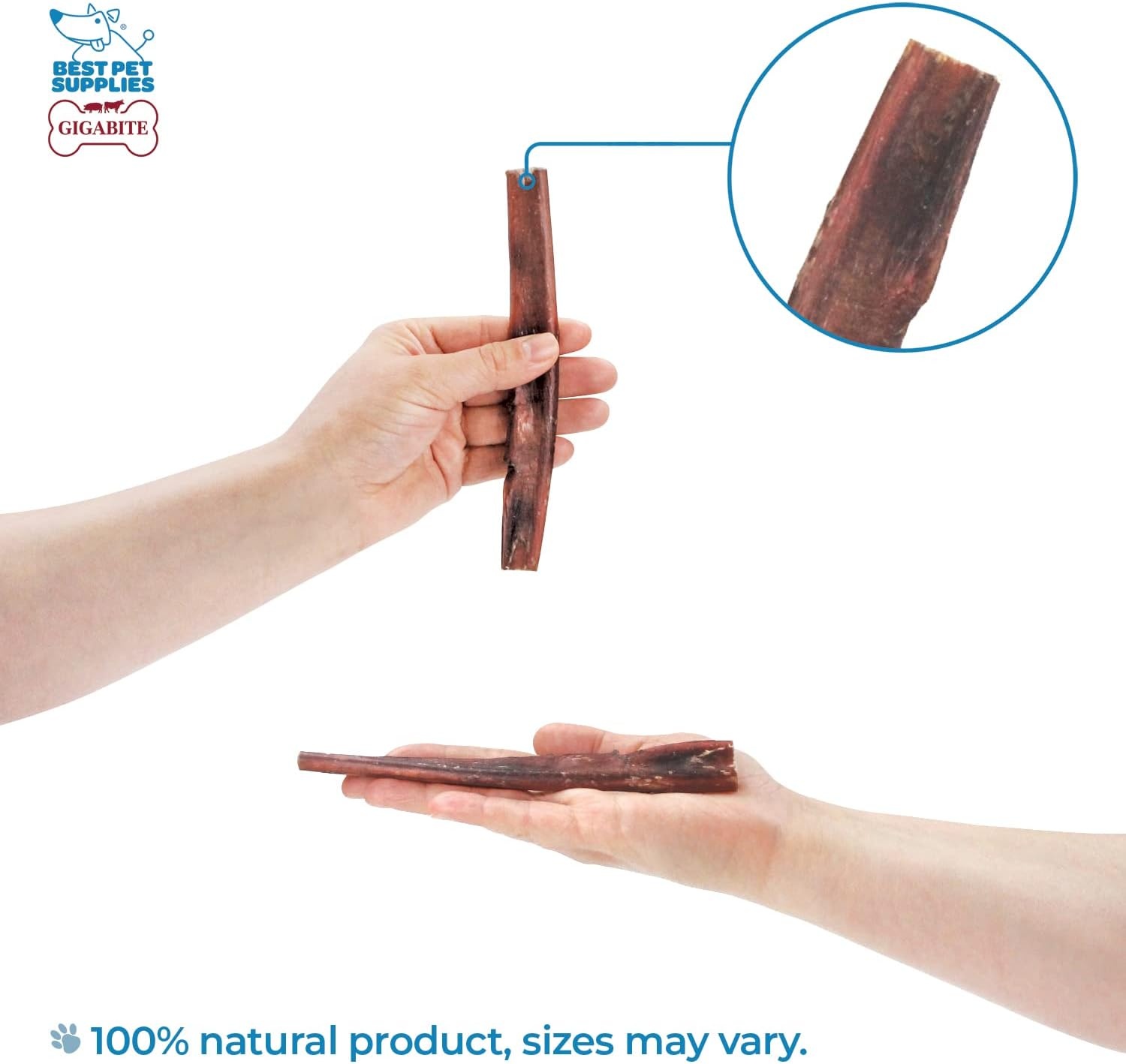 image:imageGigaBite Bully Sticks for Dogs All Natural Beef Pizzle Dog Chews Odor amp Rawhide Free Dog Treats Long Lasting High Protein Chews Digestible Dental Dog Treat Sticks Regular 6 1 PoundEsophagus Sticks