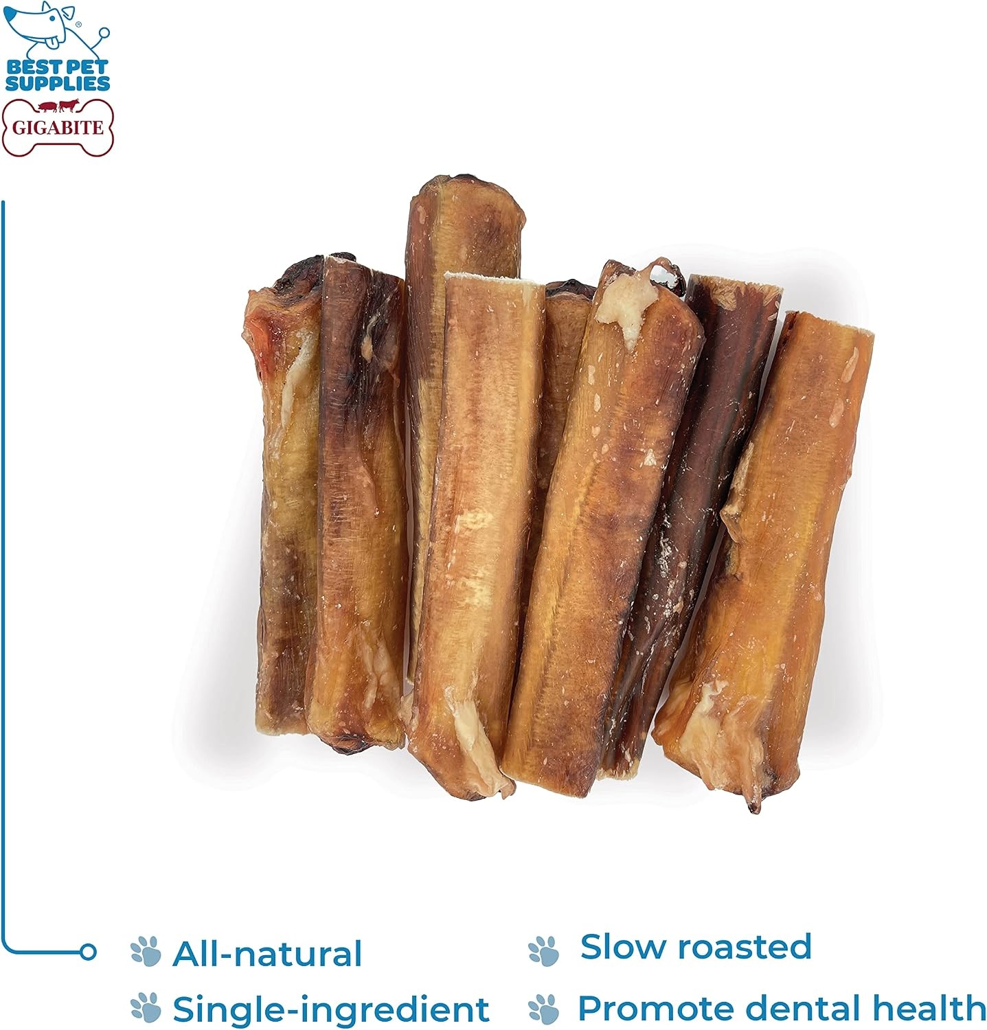 image:imageGigaBite Bully Sticks for Dogs All Natural Beef Pizzle Dog Chews Odor amp Rawhide Free Dog Treats Long Lasting High Protein Chews Digestible Dental Dog Treat Sticks Monstrous 6 Pack of 86inch