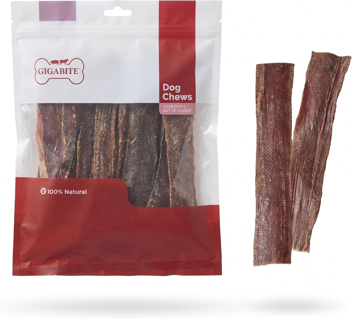 image:imageGigaBite Bully Sticks for Dogs All Natural Beef Pizzle Dog Chews Odor amp Rawhide Free Dog Treats Long Lasting High Protein Chews Digestible Dental Dog Treat Sticks Regular 6 1 PoundEsophagus Strips