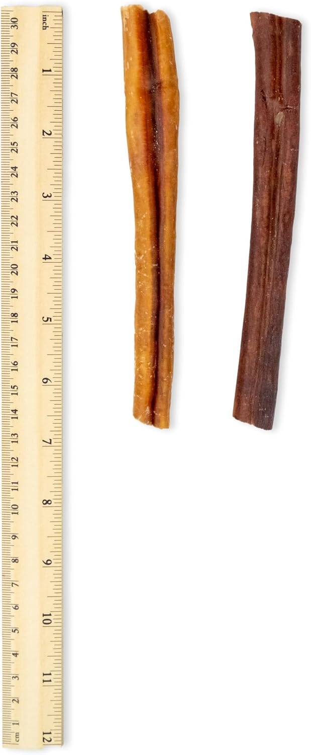 image:imageGigaBite Bully Sticks for Dogs All Natural Beef Pizzle Dog Chews Odor amp Rawhide Free Dog Treats Long Lasting High Protein Chews Digestible Dental Dog Treat Sticks Monstrous 6 Pack of 86inch