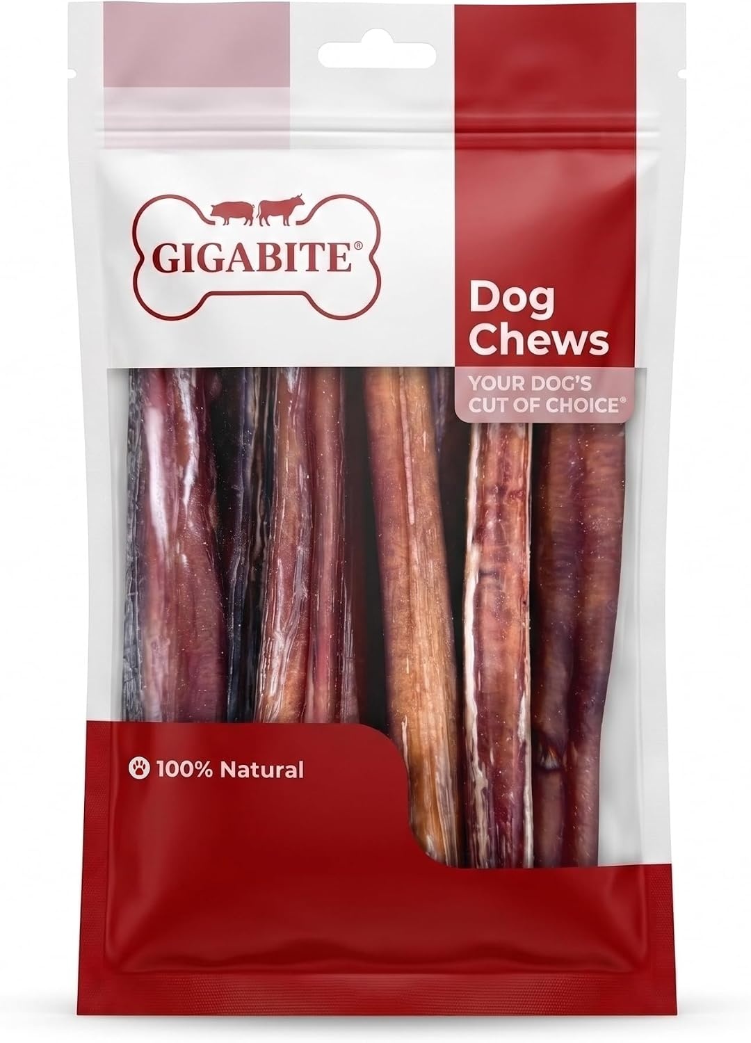 image:imageGigaBite Bully Sticks for Dogs All Natural Beef Pizzle Dog Chews Odor amp Rawhide Free Dog Treats Long Lasting High Protein Chews Digestible Dental Dog Treat Sticks Regular 6 1 PoundBully Sticks