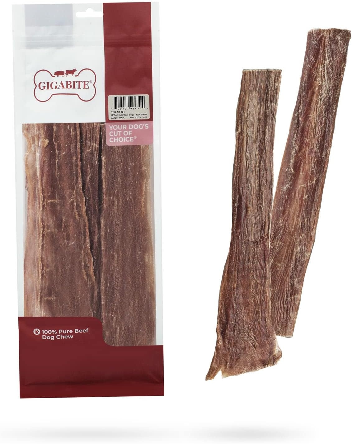 image:imageGigaBite Bully Sticks for Dogs All Natural Beef Pizzle Dog Chews Odor amp Rawhide Free Dog Treats Long Lasting High Protein Chews Digestible Dental Dog Treat Sticks Regular 6 1 PoundEsophagus Strips