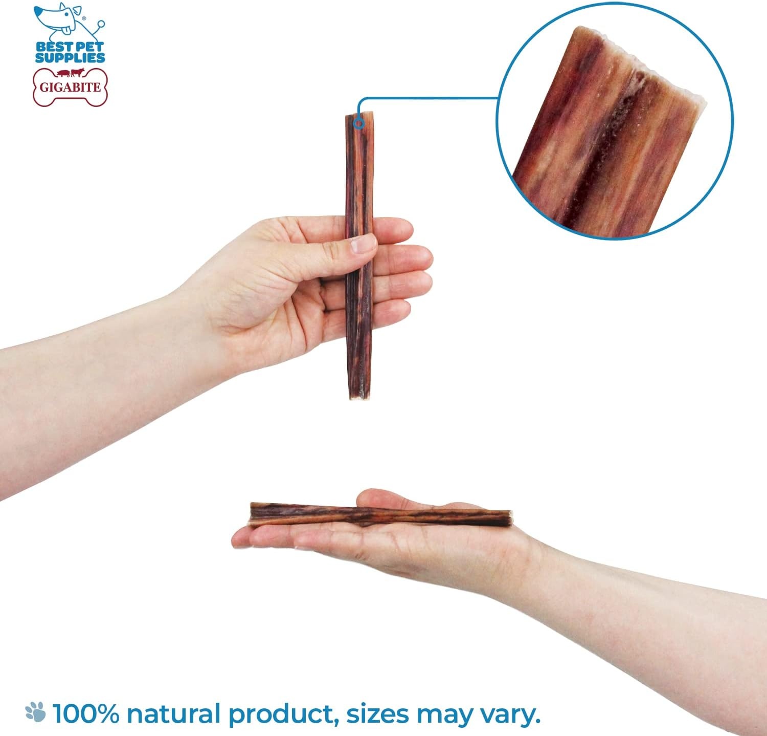 image:imageGigaBite Bully Sticks for Dogs All Natural Beef Pizzle Dog Chews Odor amp Rawhide Free Dog Treats Long Lasting High Protein Chews Digestible Dental Dog Treat Sticks Regular 6 1 PoundEsophagus Sticks