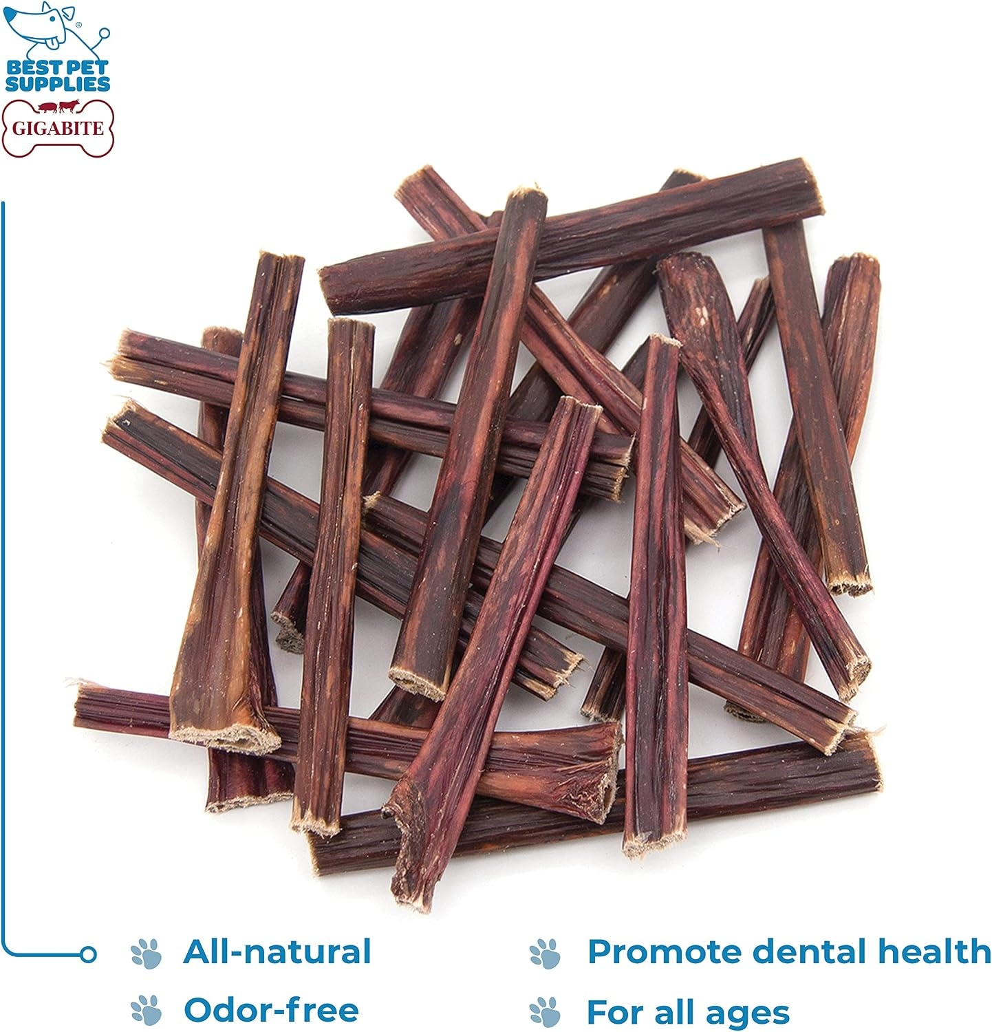 image:imageGigaBite Bully Sticks for Dogs All Natural Beef Pizzle Dog Chews Odor amp Rawhide Free Dog Treats Long Lasting High Protein Chews Digestible Dental Dog Treat Sticks Regular 6 1 PoundEsophagus Sticks
