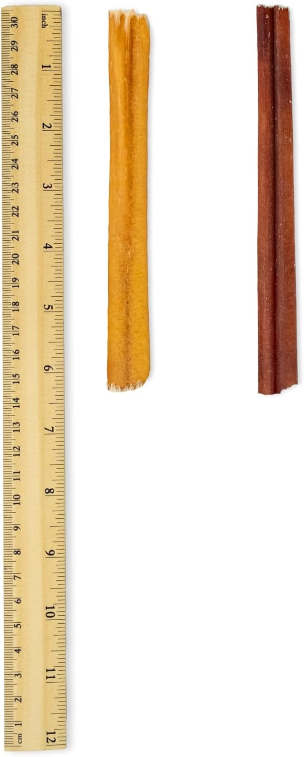 image:imageGigaBite Bully Sticks for Dogs All Natural Beef Pizzle Dog Chews Odor amp Rawhide Free Dog Treats Long Lasting High Protein Chews Digestible Dental Dog Treat Sticks Monstrous 6 Pack of 86inch