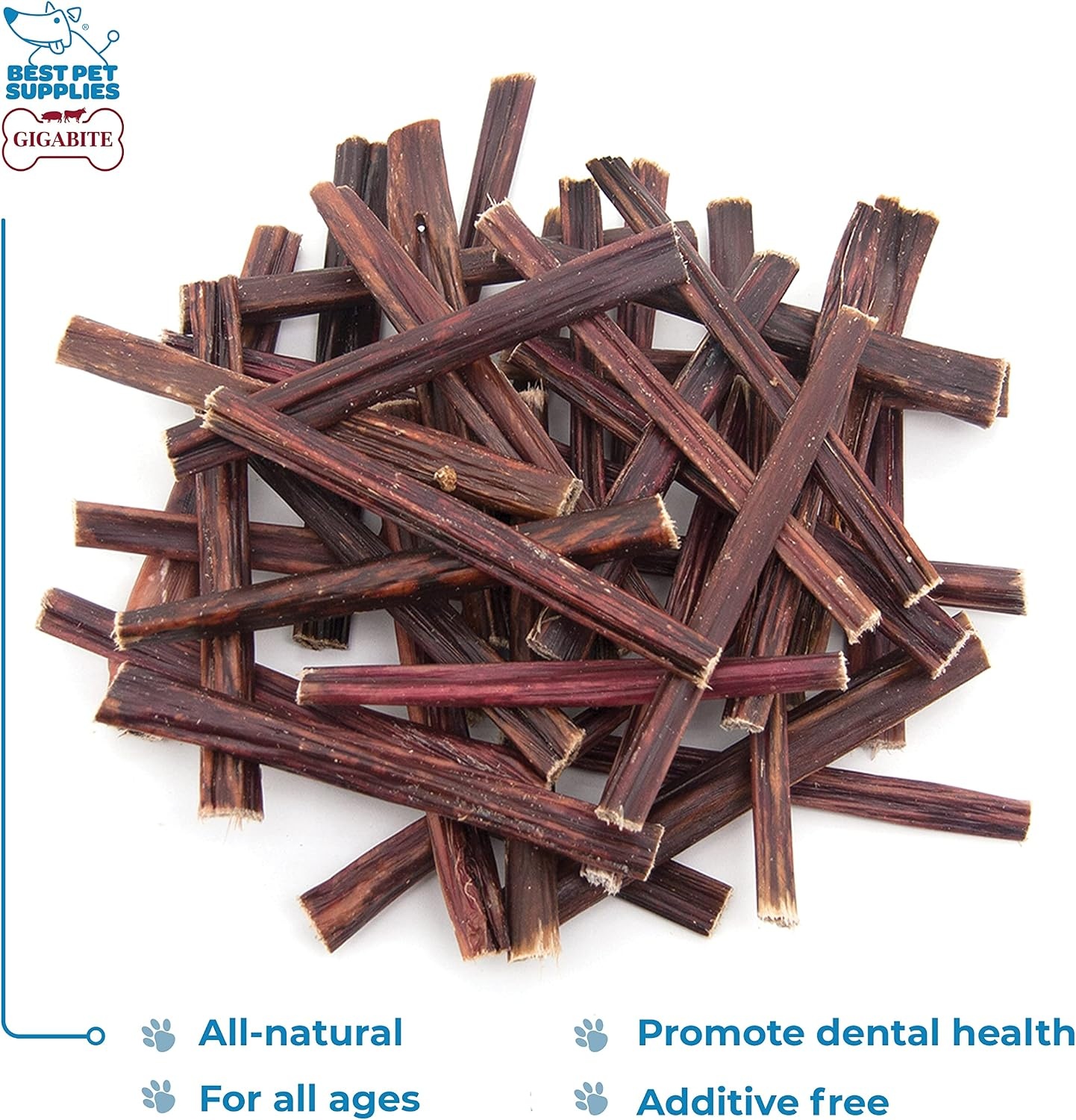 image:imageGigaBite Bully Sticks for Dogs All Natural Beef Pizzle Dog Chews Odor amp Rawhide Free Dog Treats Long Lasting High Protein Chews Digestible Dental Dog Treat Sticks Regular 6 1 PoundEsophagus Sticks