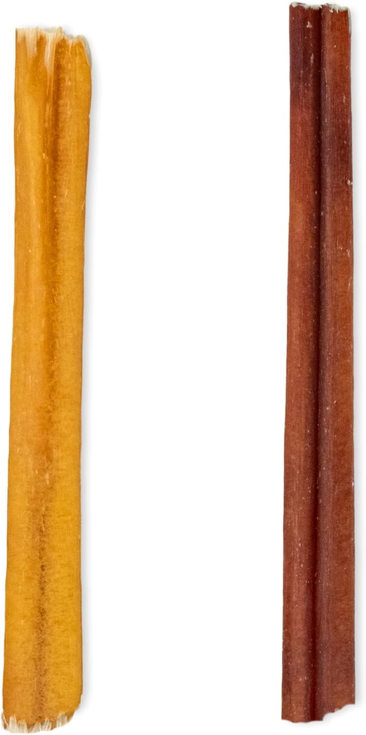 image:imageGigaBite Bully Sticks for Dogs All Natural Beef Pizzle Dog Chews Odor amp Rawhide Free Dog Treats Long Lasting High Protein Chews Digestible Dental Dog Treat Sticks Monstrous 6 Pack of 86inch