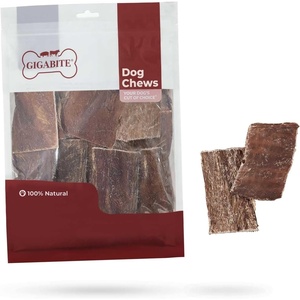 GigaBite Bully Sticks for Dogs All Natural Beef Pizzle Dog Chews, Odor & Rawhide Free Dog Treats, Long Lasting High Protein Chews Digestible Dental Dog Treat – Sticks (Regular 6″), 1 Pound(Esophagus Strips Taffy)