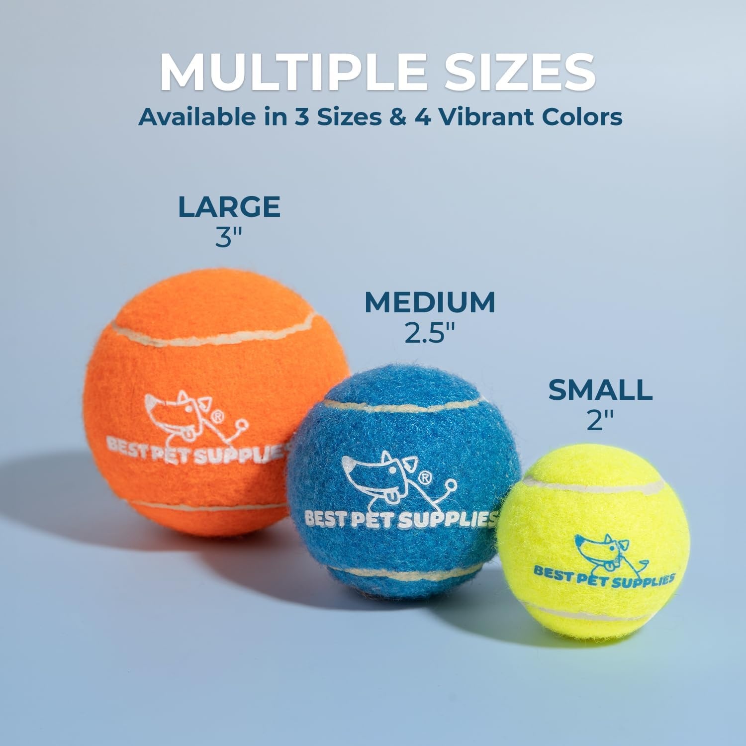 image:imageBest Pet Supplies Interactive Squeaky Dog Chew Toy Ideal Dog Toys for Chewers Small Medium amp Large Dogs and Fetch Lovers Tennis Yellow Medium Pack of 4Tennis Assorted Color