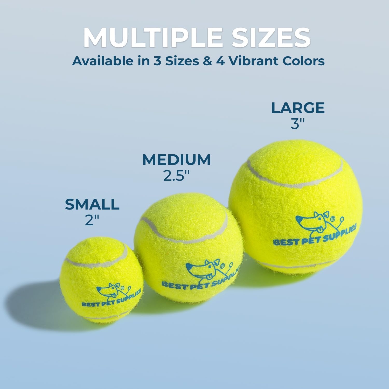 image:imageBest Pet Supplies Interactive Squeaky Dog Chew Toy Ideal Dog Toys for Chewers Small Medium amp Large Dogs and Fetch Lovers Tennis Yellow Medium Pack of 4Tennis Yellow