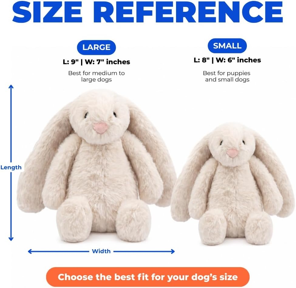 image:imageBest Pet Supplies Interactive Squeaky Dog Chew Toy Ideal Dog Toys for Chewers Small Medium amp Large Dogs and Fetch Lovers Tennis Yellow Medium Pack of 4Bunny Beige