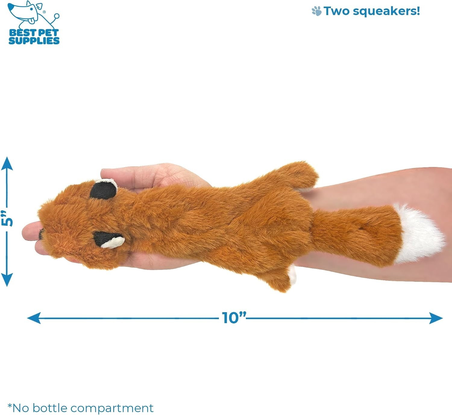 image:imageBest Pet Supplies Squeaky Dog Toys with Soft Durable Fabric for Small Medium and Large Pets Interactive Toy for Indoor Play Supports Active Biting and Play Fuchsia Green MediumMulticolorRaccoon Fox
