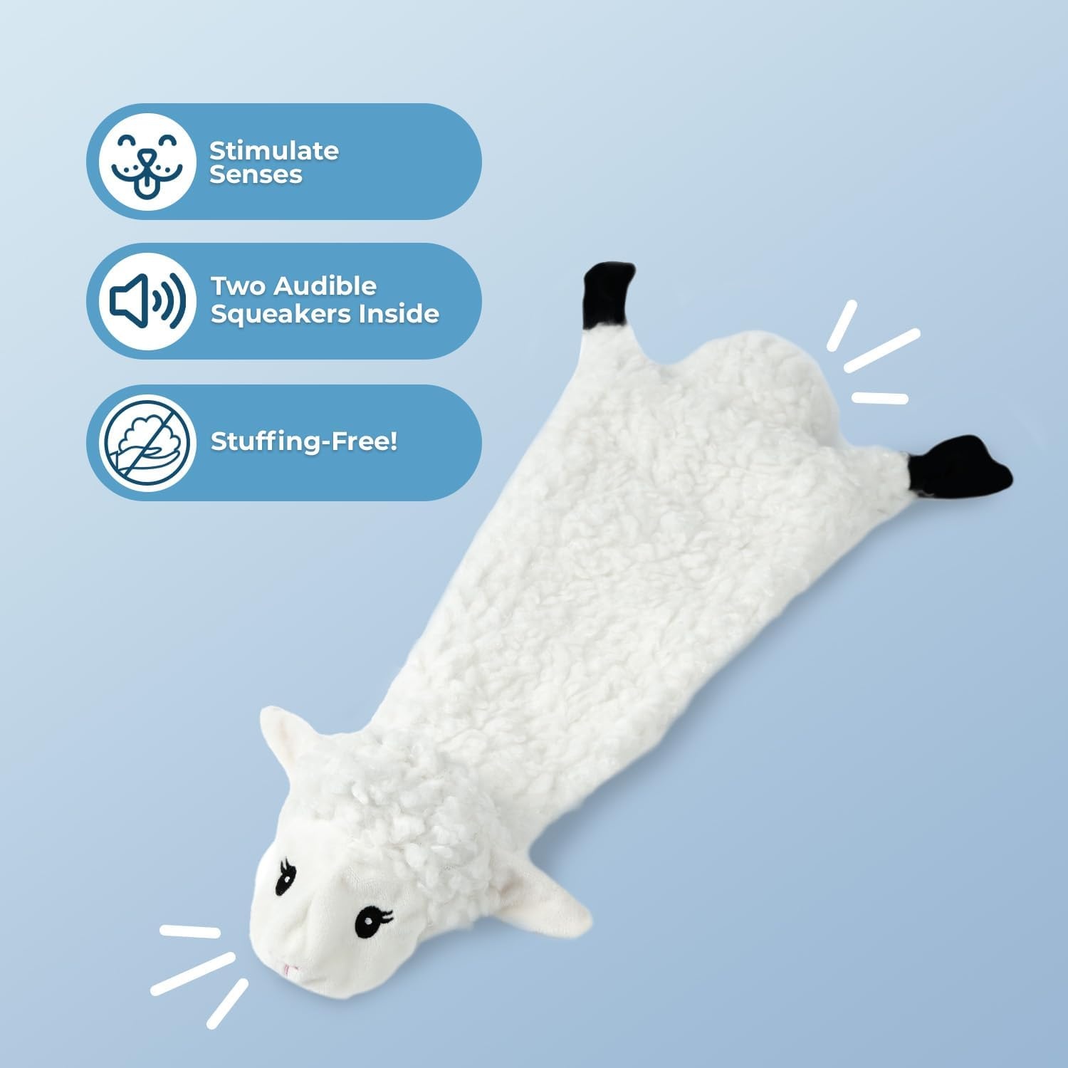 image:imageBest Pet Supplies Squeaky Dog Toys with Soft Durable Fabric for Small Medium and Large Pets Interactive Toy for Indoor Play Supports Active Biting and Play Fuchsia Green MediumGreySheep
