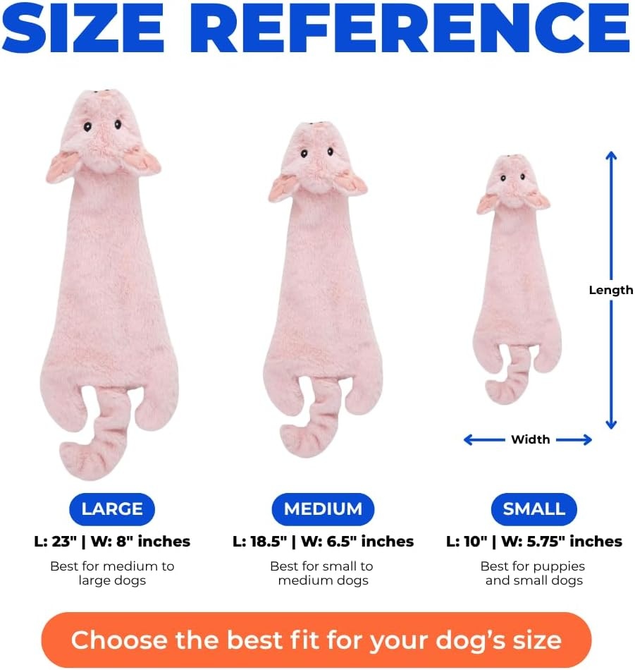 image:imageBest Pet Supplies Squeaky Dog Toys with Soft Durable Fabric for Small Medium and Large Pets Interactive Toy for Indoor Play Supports Active Biting and Play Fuchsia Green MediumPig
