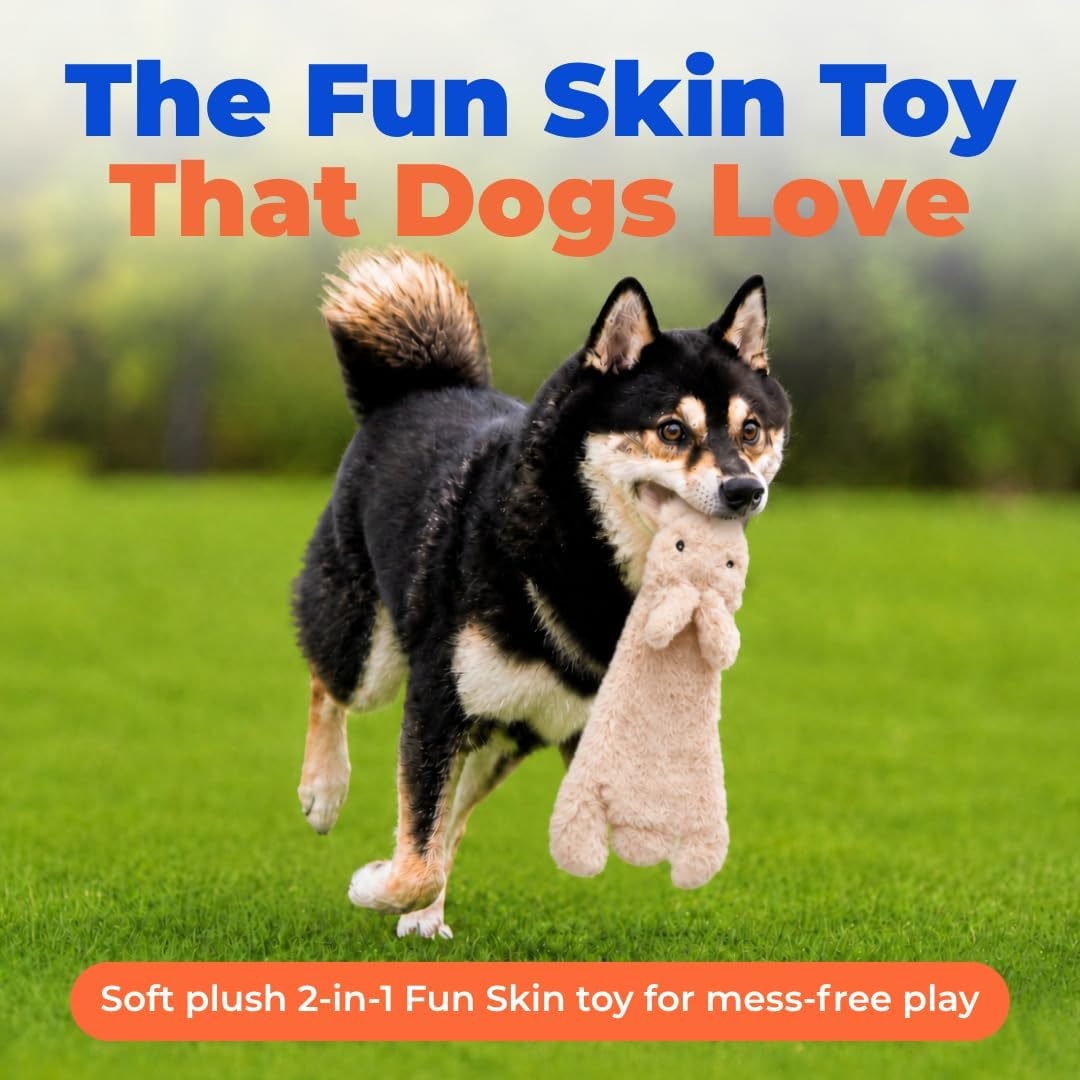image:imageBest Pet Supplies Squeaky Dog Toys with Soft Durable Fabric for Small Medium and Large Pets Interactive Toy for Indoor Play Supports Active Biting and Play Fuchsia Green MediumBrownHare