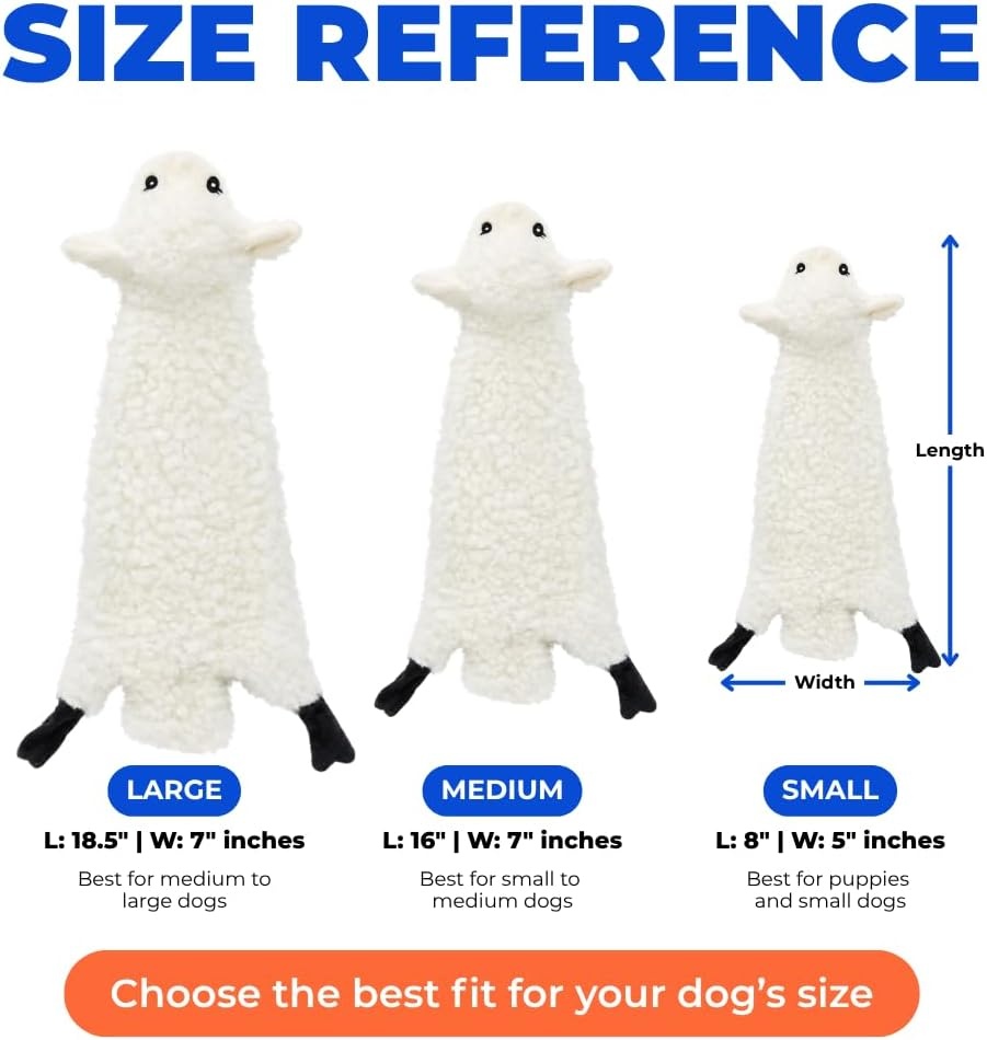 image:imageBest Pet Supplies Squeaky Dog Toys with Soft Durable Fabric for Small Medium and Large Pets Interactive Toy for Indoor Play Supports Active Biting and Play Fuchsia Green MediumGreySheep