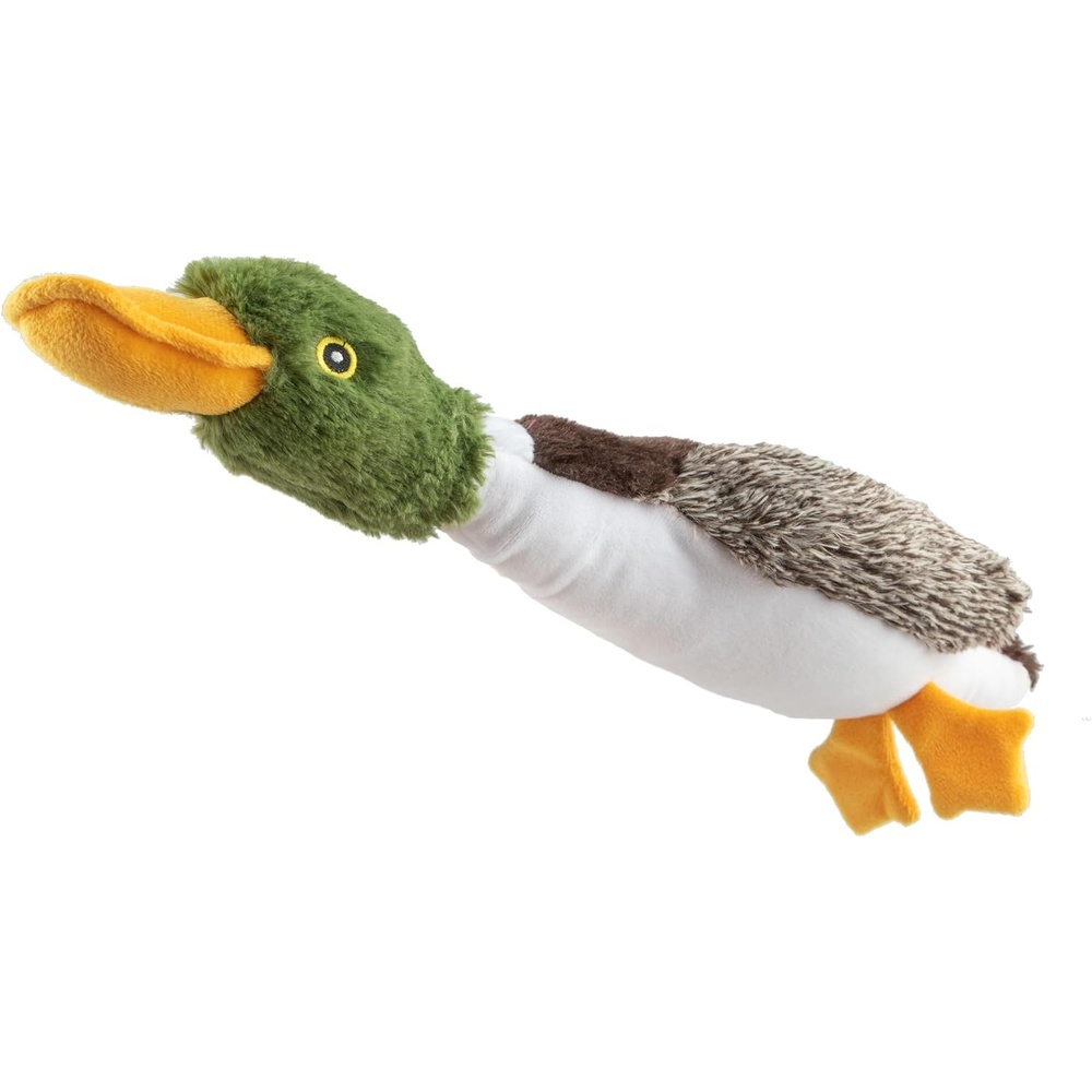 image:imageBest Pet Supplies Interactive Squeaky Dog Chew Toy Ideal Dog Toys for Chewers Small Medium amp Large Dogs and Fetch Lovers Tennis Yellow Medium Pack of 4Mallard Duck Brown