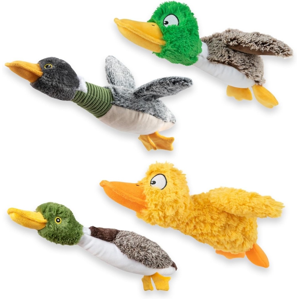 image:imageBest Pet Supplies Interactive Squeaky Dog Chew Toy Ideal Dog Toys for Chewers Small Medium amp Large Dogs and Fetch Lovers Tennis Yellow Medium Pack of 4Duck Mystery Box