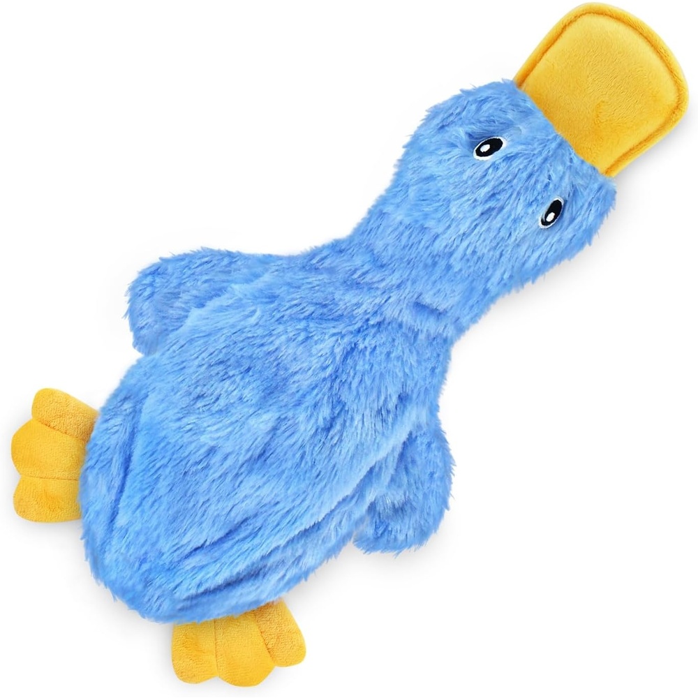 image:imageBest Pet Supplies Interactive Squeaky Dog Chew Toy Ideal Dog Toys for Chewers Small Medium amp Large Dogs and Fetch Lovers Tennis Yellow Medium Pack of 4Crinkle Duck Blue