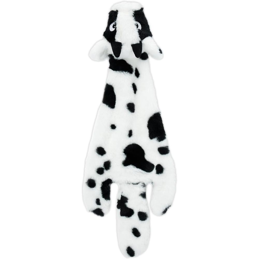 image:imageBest Pet Supplies Squeaky Dog Toys with Soft Durable Fabric for Small Medium and Large Pets Interactive Toy for Indoor Play Supports Active Biting and Play Fuchsia Green MediumCow