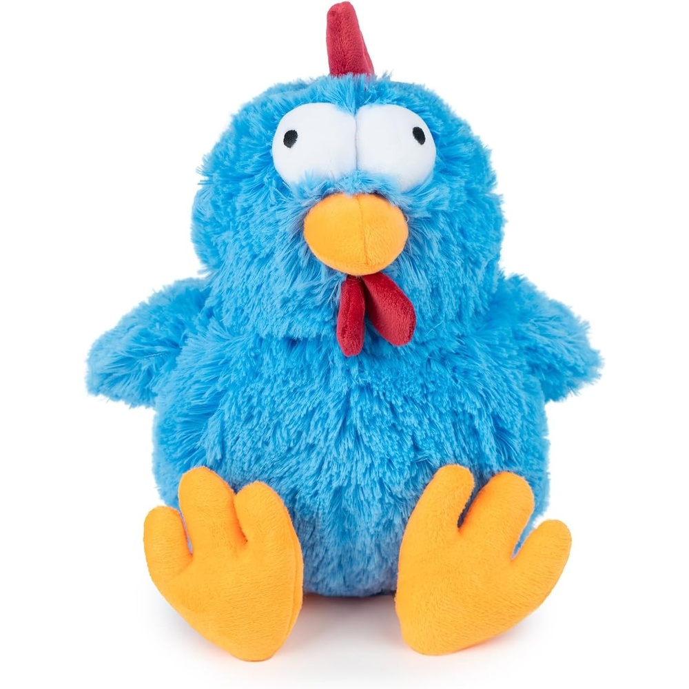 image:imageBest Pet Supplies Squeaky Dog Toys with Soft Durable Fabric for Small Medium and Large Pets Interactive Toy for Indoor Play Supports Active Biting and Play Fuchsia Green MediumMrs Cluck Blue