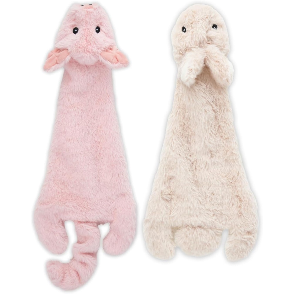 image:imageBest Pet Supplies Squeaky Dog Toys with Soft Durable Fabric for Small Medium and Large Pets Interactive Toy for Indoor Play Supports Active Biting and Play Fuchsia Green MediumMulticolorPig Hare