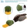 Best Pet Supplies Interactive Squeaky Dog Chew Toy, Ideal Dog Toys for Chewers, Small, Medium & Large Dogs, and Fetch Lovers – Tennis (Yellow), Medium (Pack of 4)(Mallard Duck (Brown))