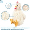 Best Pet Supplies Interactive Squeaky Dog Chew Toy, Ideal Dog Toys for Chewers, Small, Medium & Large Dogs, and Fetch Lovers – Tennis (Yellow), Medium (Pack of 4)(Crinkle Chicken (Brown  Beige  Wine Red))