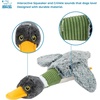 Best Pet Supplies Interactive Squeaky Dog Chew Toy, Ideal Dog Toys for Chewers, Small, Medium & Large Dogs, and Fetch Lovers – Tennis (Yellow), Medium (Pack of 4)(Mallard Duck Wing (Gray))