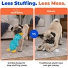 Best Pet Supplies Interactive Squeaky Dog Chew Toy, Ideal Dog Toys for Chewers, Small, Medium & Large Dogs, and Fetch Lovers – Tennis (Yellow), Medium (Pack of 4)(aCrinkle Duck (Turquoise))