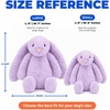 Best Pet Supplies Interactive Squeaky Dog Chew Toy, Ideal Dog Toys for Chewers, Small, Medium & Large Dogs, and Fetch Lovers – Tennis (Yellow), Medium (Pack of 4)(Bunny (Purple))