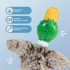 Best Pet Supplies Interactive Squeaky Dog Chew Toy, Ideal Dog Toys for Chewers, Small, Medium & Large Dogs, and Fetch Lovers – Tennis (Yellow), Medium (Pack of 4)(Mallard Duck (Gray))