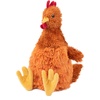 Best Pet Supplies Interactive Squeaky Dog Chew Toy, Ideal Dog Toys for Chewers, Small, Medium & Large Dogs, and Fetch Lovers – Tennis (Yellow), Medium (Pack of 4)(Crinkle Chicken (Brown))