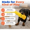 Best Pet Supplies Interactive Squeaky Dog Chew Toy, Ideal Dog Toys for Chewers, Small, Medium & Large Dogs, and Fetch Lovers – Tennis (Yellow), Medium (Pack of 4)(Crinkle Duck (Yellow))