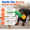 Best Pet Supplies Interactive Squeaky Dog Chew Toy, Ideal Dog Toys for Chewers, Small, Medium & Large Dogs, and Fetch Lovers – Tennis (Yellow), Medium (Pack of 4)(aCrinkle Duck (Light Green))