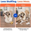 Best Pet Supplies Interactive Squeaky Dog Chew Toy, Ideal Dog Toys for Chewers, Small, Medium & Large Dogs, and Fetch Lovers – Tennis (Yellow), Medium (Pack of 4)(Crinkle Chicken (Beige))