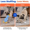 Best Pet Supplies Interactive Squeaky Dog Chew Toy, Ideal Dog Toys for Chewers, Small, Medium & Large Dogs, and Fetch Lovers – Tennis (Yellow), Medium (Pack of 4)(Crinkle Duck (Blue))