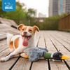 Best Pet Supplies Interactive Squeaky Dog Chew Toy, Ideal Dog Toys for Chewers, Small, Medium & Large Dogs, and Fetch Lovers – Tennis (Yellow), Medium (Pack of 4)(Mallard Duck Wing (Gray))