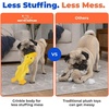 Best Pet Supplies Interactive Squeaky Dog Chew Toy, Ideal Dog Toys for Chewers, Small, Medium & Large Dogs, and Fetch Lovers – Tennis (Yellow), Medium (Pack of 4)(Crinkle Duck (Yellow))