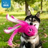 Best Pet Supplies Interactive Squeaky Dog Chew Toy, Ideal Dog Toys for Chewers, Small, Medium & Large Dogs, and Fetch Lovers – Tennis (Yellow), Medium (Pack of 4)(Octomutant (Fuchsia))