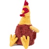Best Pet Supplies Interactive Squeaky Dog Chew Toy, Ideal Dog Toys for Chewers, Small, Medium & Large Dogs, and Fetch Lovers – Tennis (Yellow), Medium (Pack of 4)(Crinkle Chicken (Brown  Beige  Wine Red))