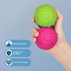 Best Pet Supplies Squeaky Dog Toys with Soft Durable Fabric for Small, Medium and Large Pets Interactive Toy for Indoor Play, Supports Active Biting and Play – Fuchsia, Green, Medium(Fuchsia  Green)