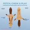 Best Pet Supplies Squeaky Dog Toys with Soft Durable Fabric for Small, Medium and Large Pets Interactive Toy for Indoor Play, Supports Active Biting and Play – Fuchsia, Green, Medium(Multicolor/Monkey & Squirrel)