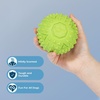 Best Pet Supplies Squeaky Dog Toys with Soft Durable Fabric for Small, Medium and Large Pets Interactive Toy for Indoor Play, Supports Active Biting and Play – Fuchsia, Green, Medium(Green)