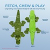Best Pet Supplies Squeaky Dog Toys with Soft Durable Fabric for Small, Medium and Large Pets Interactive Toy for Indoor Play, Supports Active Biting and Play – Fuchsia, Green, Medium(Multicolor/Alligator & Wild Duck)