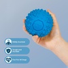 Best Pet Supplies Squeaky Dog Toys with Soft Durable Fabric for Small, Medium and Large Pets Interactive Toy for Indoor Play, Supports Active Biting and Play – Fuchsia, Green, Medium(Blue)