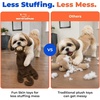 Best Pet Supplies Squeaky Dog Toys with Soft Durable Fabric for Small, Medium and Large Pets Interactive Toy for Indoor Play, Supports Active Biting and Play – Fuchsia, Green, Medium(Brown Monkey)