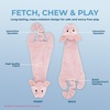 Best Pet Supplies Squeaky Dog Toys with Soft Durable Fabric for Small, Medium and Large Pets Interactive Toy for Indoor Play, Supports Active Biting and Play – Fuchsia, Green, Medium(Multicolor/Pig & Wild Duck)