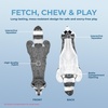Best Pet Supplies Squeaky Dog Toys with Soft Durable Fabric for Small, Medium and Large Pets Interactive Toy for Indoor Play, Supports Active Biting and Play – Fuchsia, Green, Medium(Grey/Raccoon)