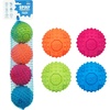Best Pet Supplies Interactive Squeaky Dog Chew Toy, Ideal Dog Toys for Chewers, Small, Medium & Large Dogs, and Fetch Lovers – Tennis (Yellow), Medium (Pack of 4)(Fuchsia  Green  Blue  Orange)